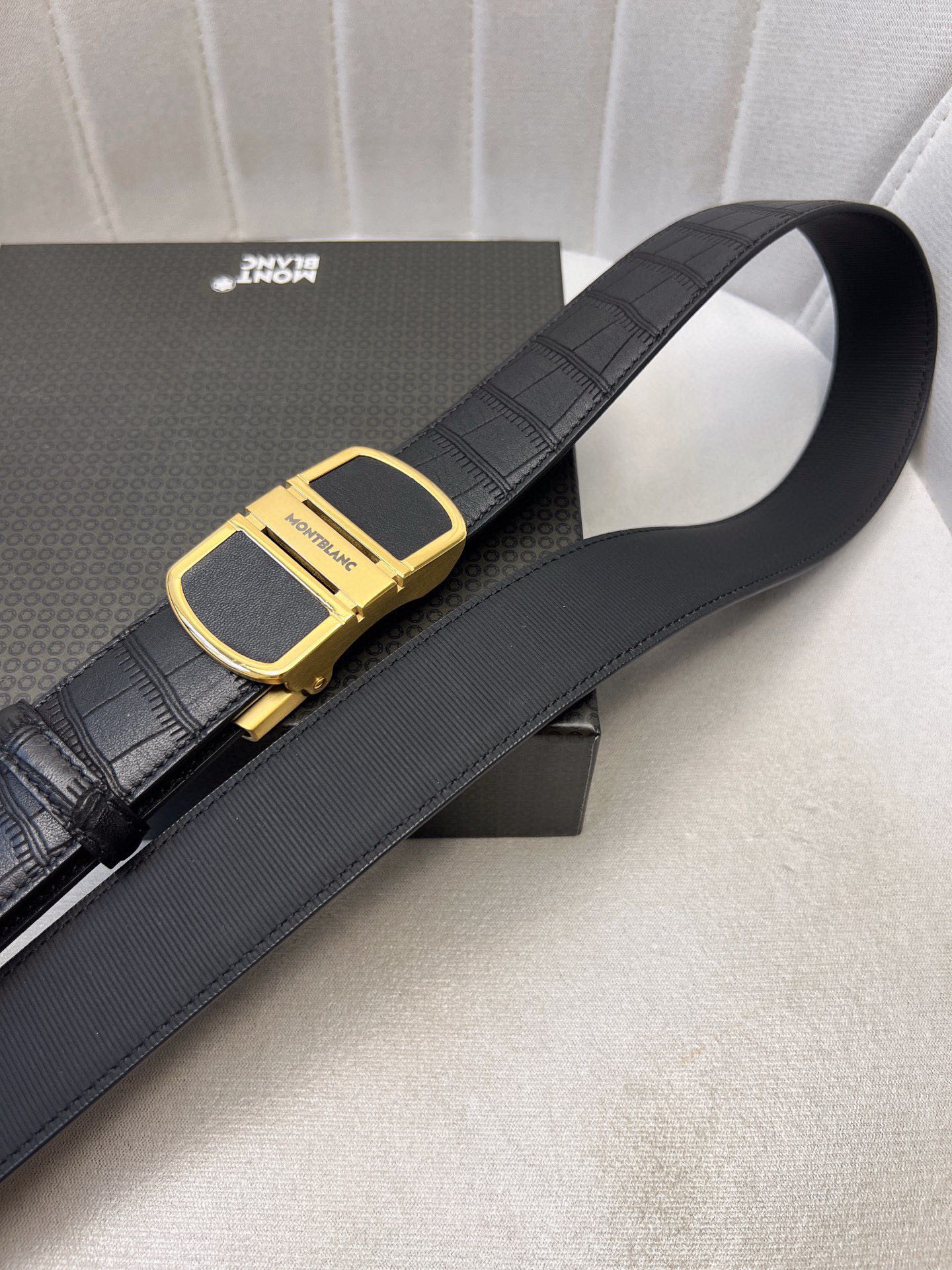 Italian Imported Cattle Belt with Automatic One-Headed Oxen-Skin Stripes - 图片 5