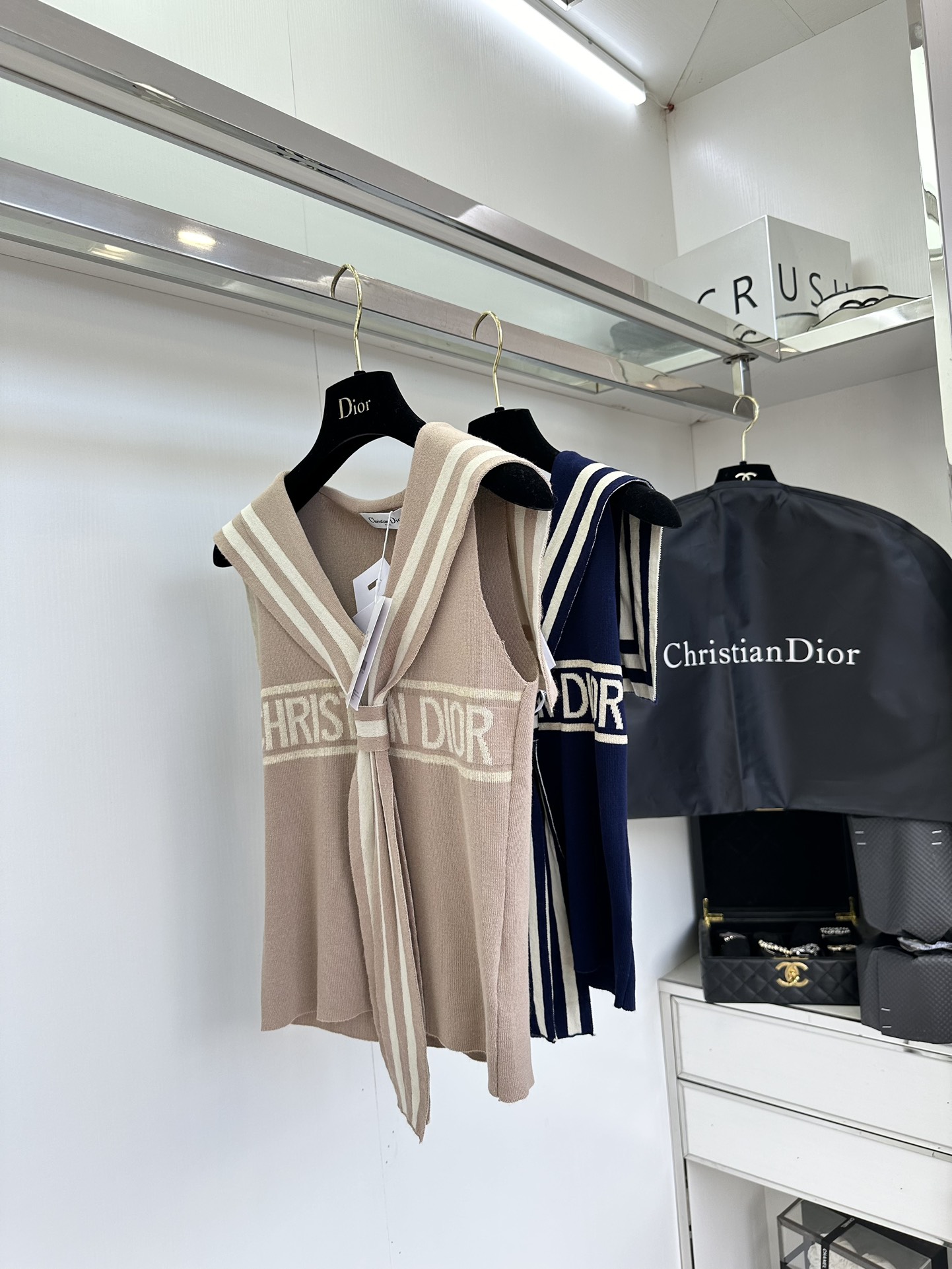 Striped Knit Vest with Shawl Collar - Korean Style Charm & Comfort 3 i1752433942 3635 1