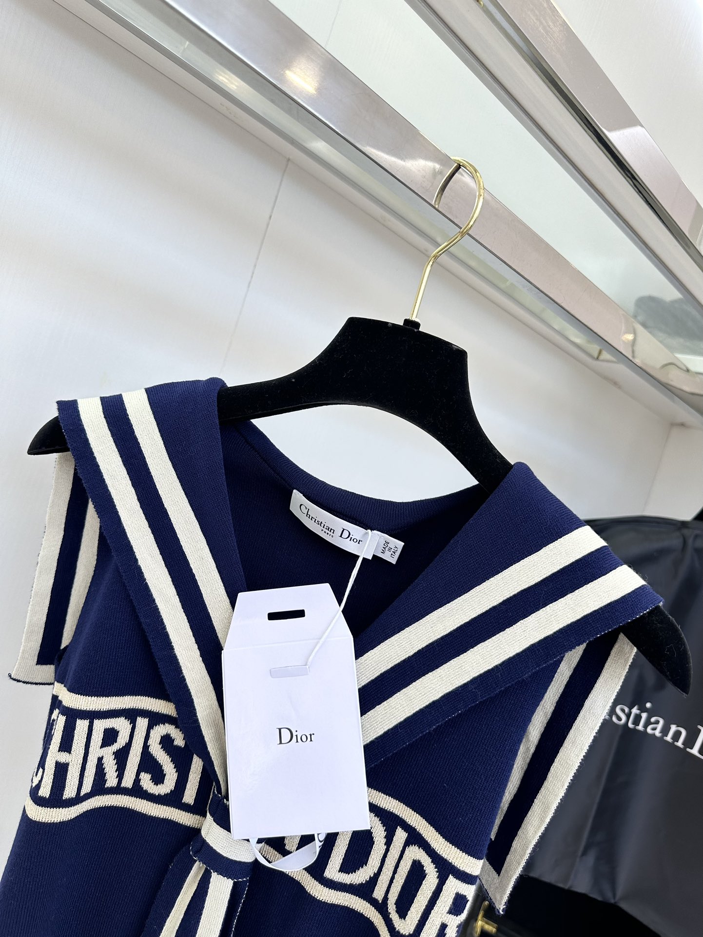 Striped Knit Vest with Shawl Collar - Korean Style Charm & Comfort 10 i1752433942 9514 8