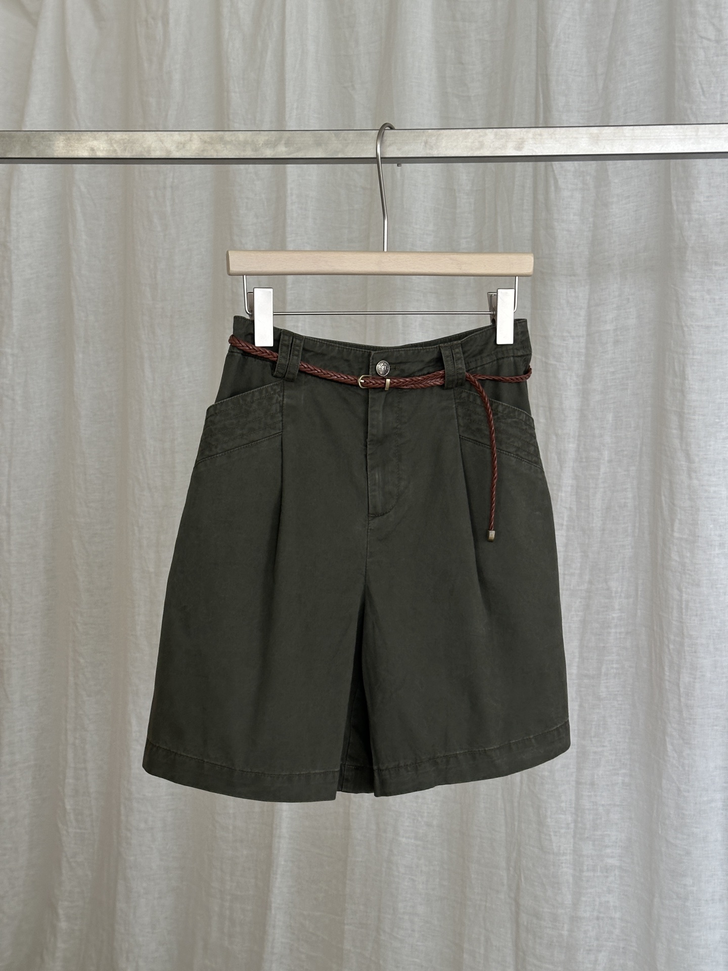 NO:445791,Retro old money military green fashionable and versatile, alexander wang19860909复古老钱 军绿色 时髦百搭,,alexander wang,Women's clothing