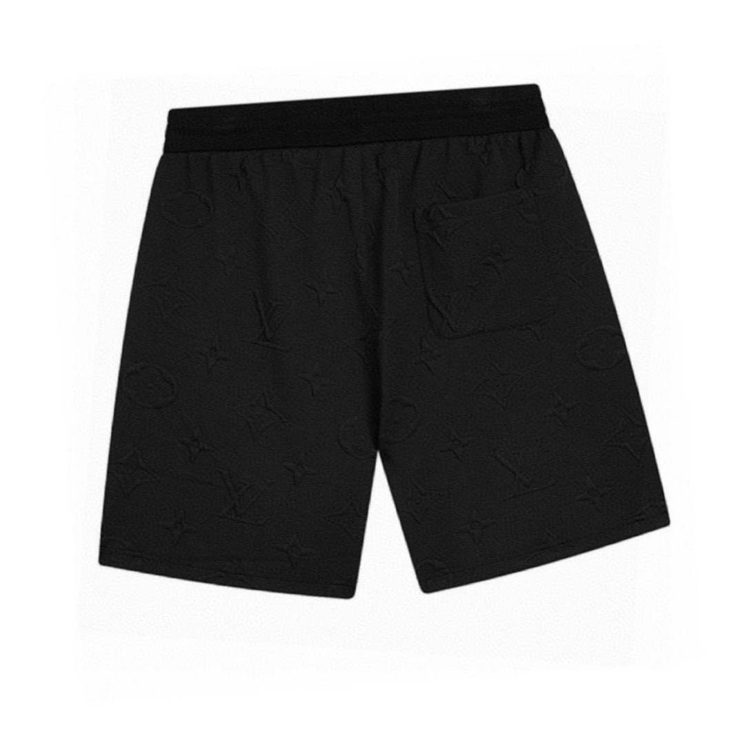 路易威登/Louis Vuitton 夏季新款 压花字母休闲短裤 黑色/白色-Chinese UA Cheap High Quatity Brand Clothes Bags handbags Sneakers wholesale wholesaler seller from China Factory suppliers Fashion Clothing Shoes best Quality Beautiful Price 路易威登/Louis Vuitton 夏季新款 压花字母休闲短裤 黑色/白色