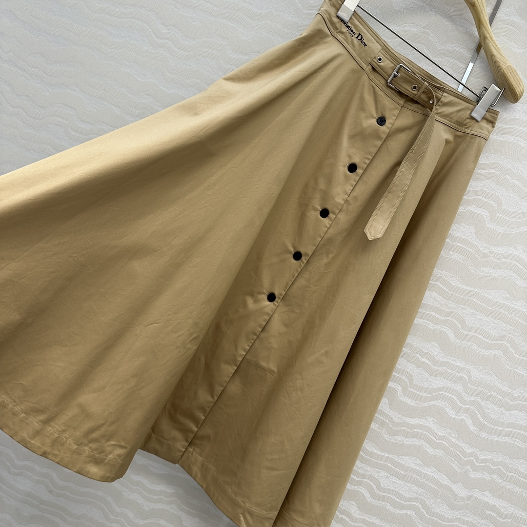 独家首发❤️高端品质missD减龄少女穿搭长半裙！斜纹棉大伞裙！进口100%纯棉面料质感轻盈细腻，系腰带