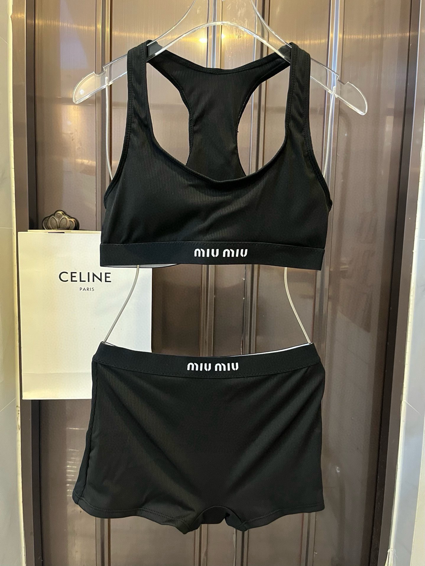  🆕

缪缪miumiu新款针织比基尼 泳装套装，S M LXL