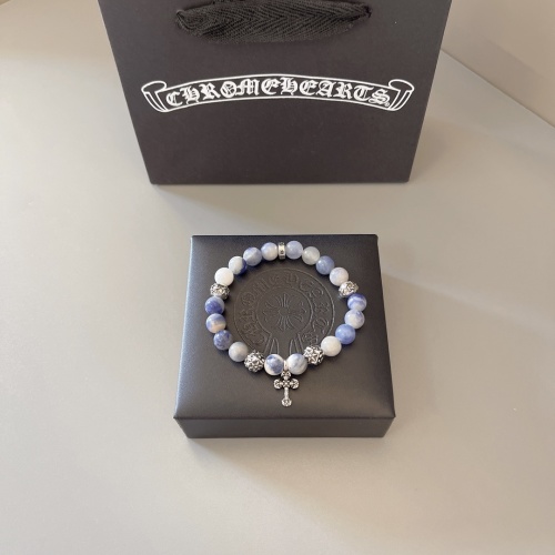 Chrome Hearts Style Beaded Bracelet with Cross Charm - Stylish Accessory 1 Chrome Hearts Style Beaded Bracelet with Cross Charm – Stylish Accessory