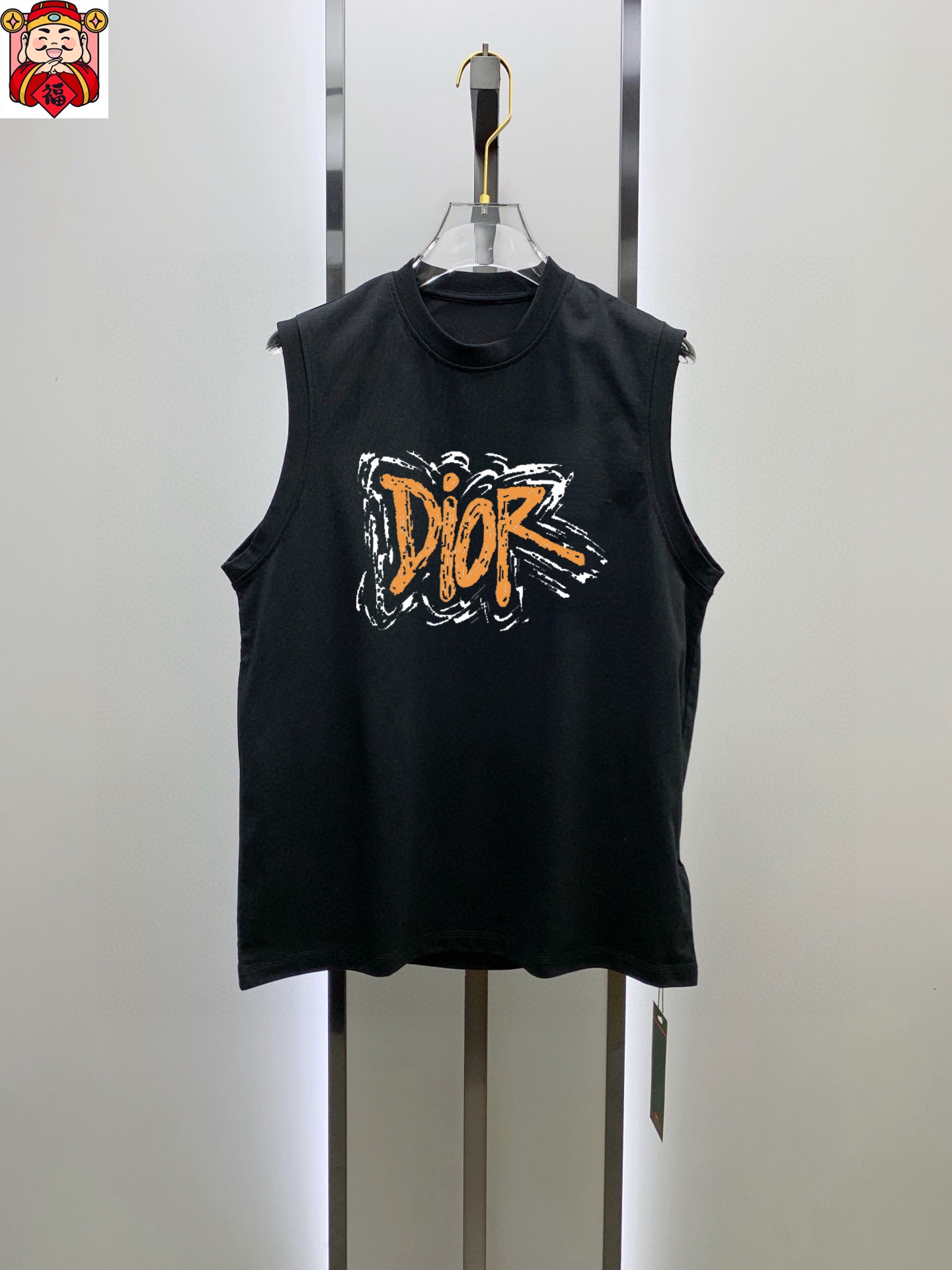 Dior 品牌【DIOR迪奥】2025夏季新品背心T袖 简约款式 任何人都可以轻松驾驶 进口定制丝光棉面料 手软舒适有型 吸汗透气