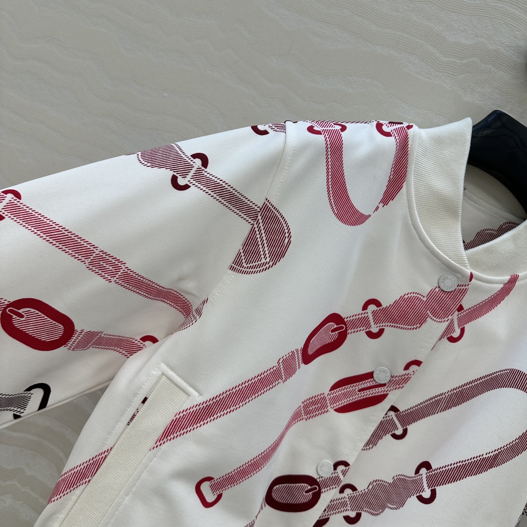 独家首发❤️原单品质H运动套装！Coachinng Remix系列印花泽西棉夹克外套！减龄运动少女棒球夹