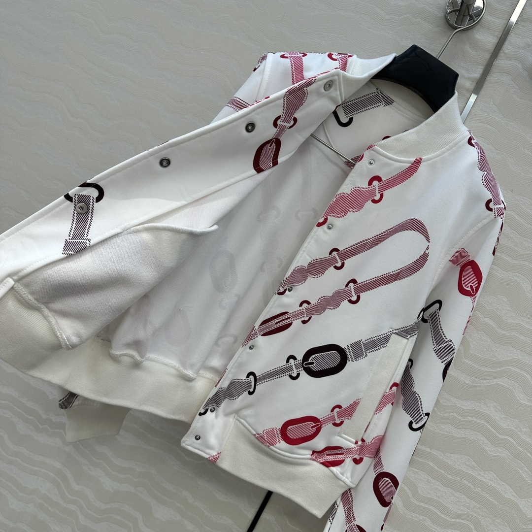 独家首发❤️原单品质H运动套装！Coachinng Remix系列印花泽西棉夹克外套！减龄运动少女棒球夹