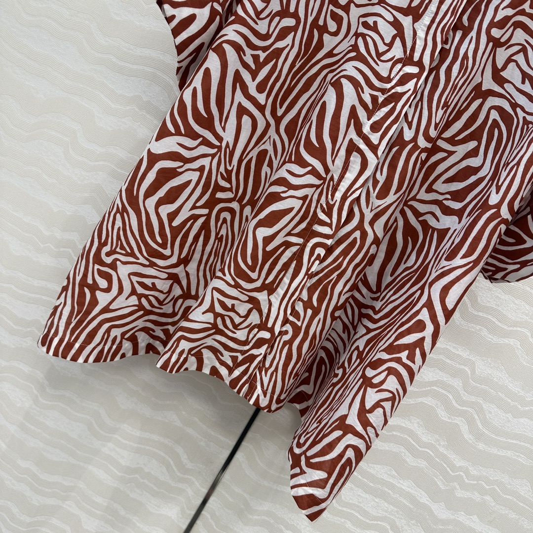 独家首发❤️原单品质，BC老钱风穿搭！白富美必入度假风大衬衫披肩连衣裙多种穿搭。府绸棉撞色领，优雅斑马纹