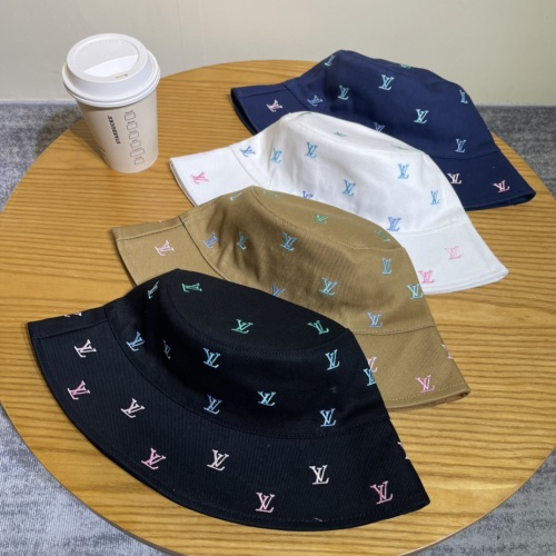 Louis Vuitton Reversible Bucket Hat with Signature Pattern Design 1 Louis Vuitton Reversible Bucket Hat with Signature Pattern Design