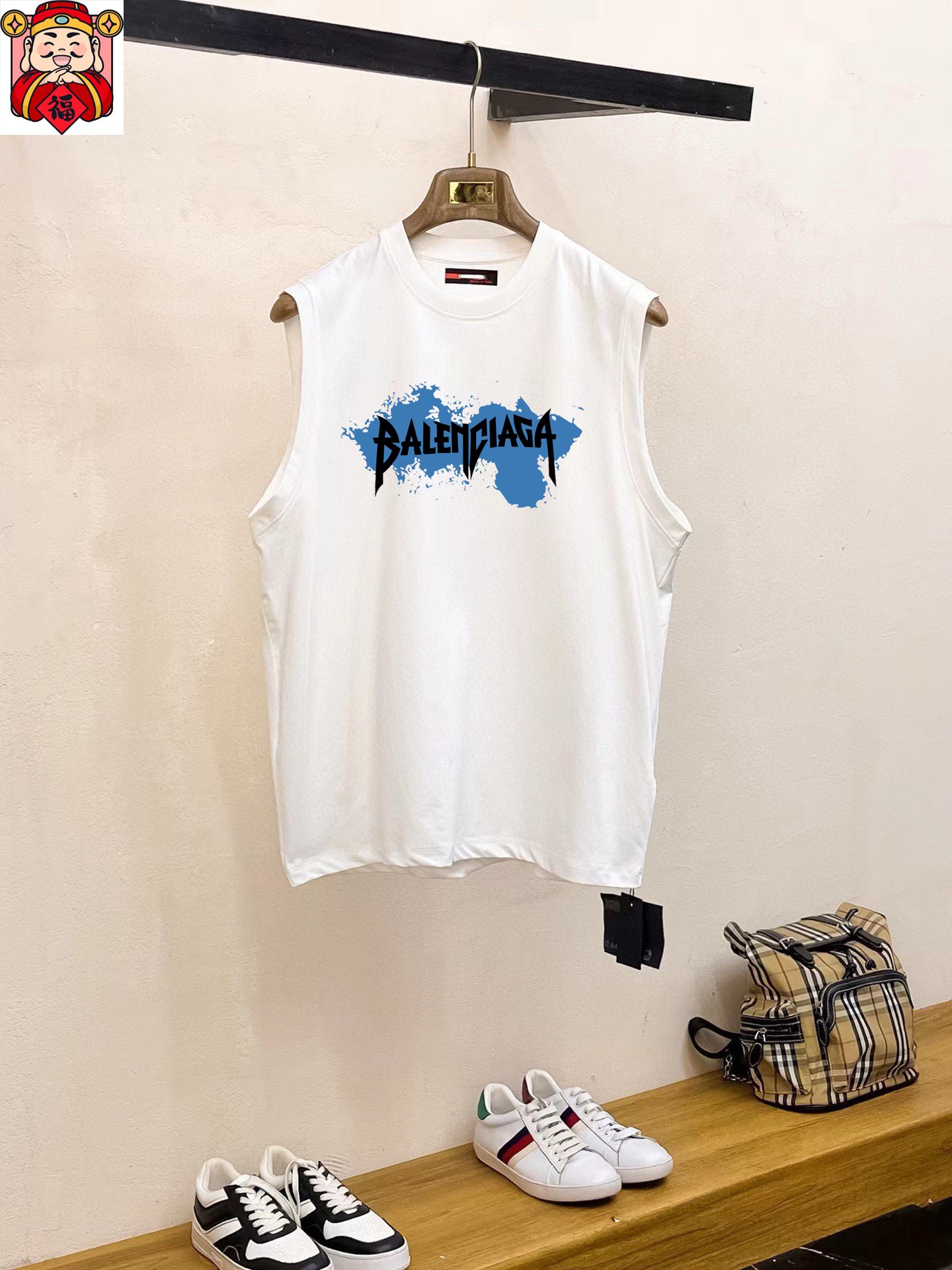 Balenciaga 品牌【BALENCIAGA 巴黎世家】2025夏季新品背心T袖 简约款式 任何人都可以轻松驾驶 进口定制丝光棉面料 手软舒适有型 吸汗透气