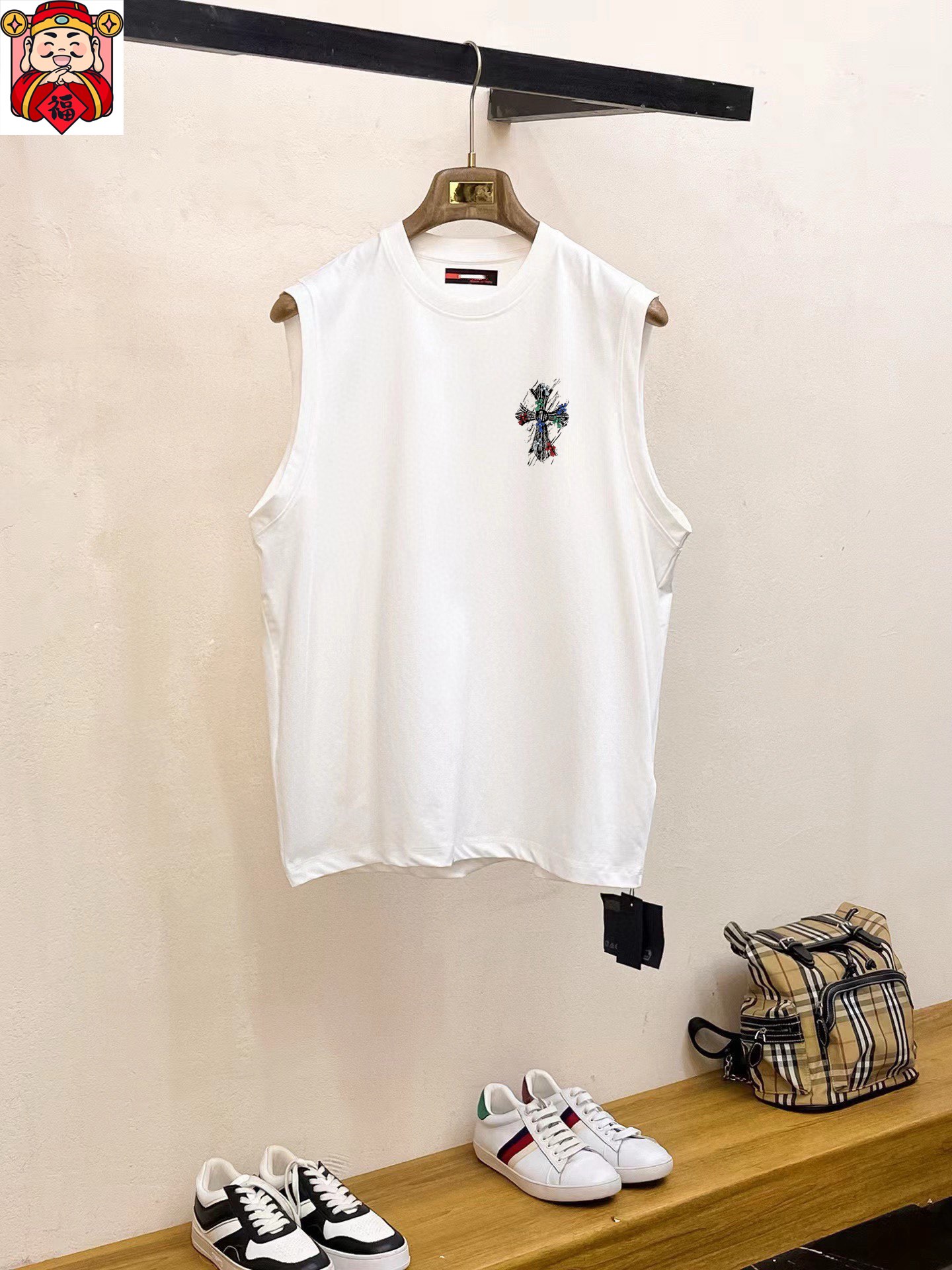 Chrome Hearts 品牌【ChampionHearts 克罗心】2025夏季新品背心T袖 简约款式 任何人都可以轻松驾驶 进口定制丝光棉面料 手软舒适有型 吸汗透气