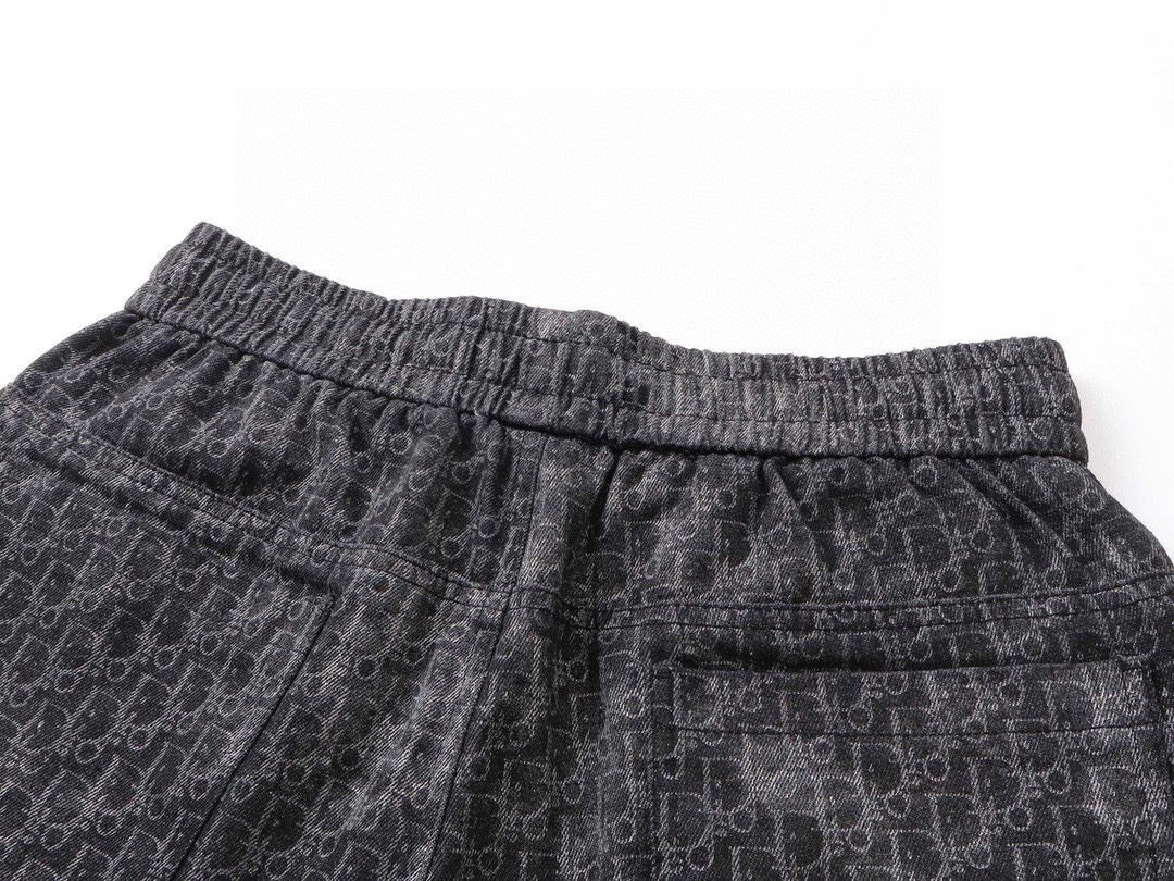 迪奥/Dior 夏季新款 老花满印字母水洗牛仔休闲短裤 半松紧牛仔裤-Chinese UA Cheap High Quatity Brand Clothes Bags handbags Sneakers wholesale wholesaler seller from China Factory suppliers Fashion Clothing Shoes best Quality Beautiful Price 迪奥/Dior 夏季新款 老花满印字母水洗牛仔休闲短裤 半松紧牛仔裤