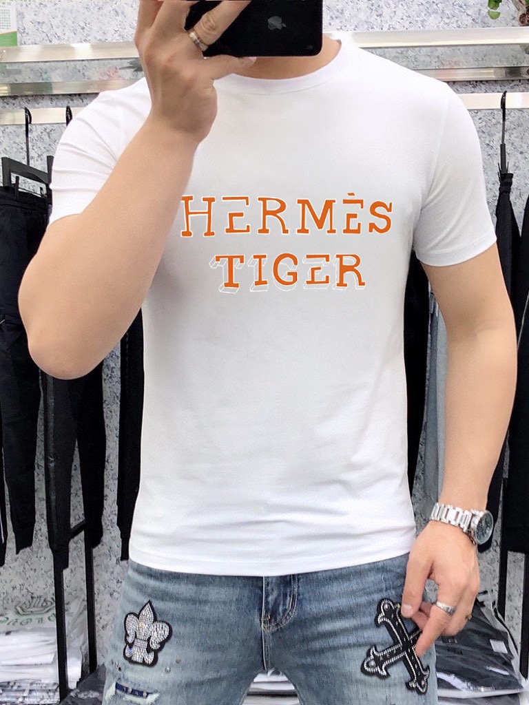 Hermès 品牌【HERMES 爱马仕】(胖子福音) 男士休闲短袖T恤 2025春夏新品
