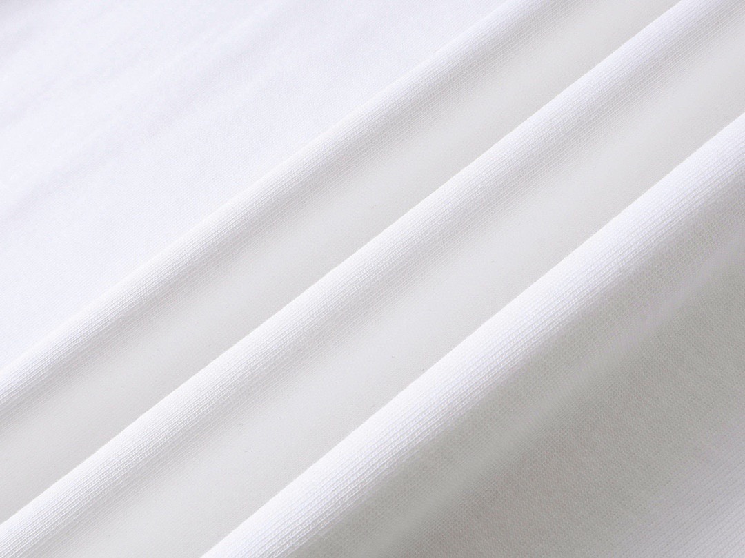 古驰/Gucci 夏季新品 重影腰带字母印花圆领短袖T恤 黑色/白色