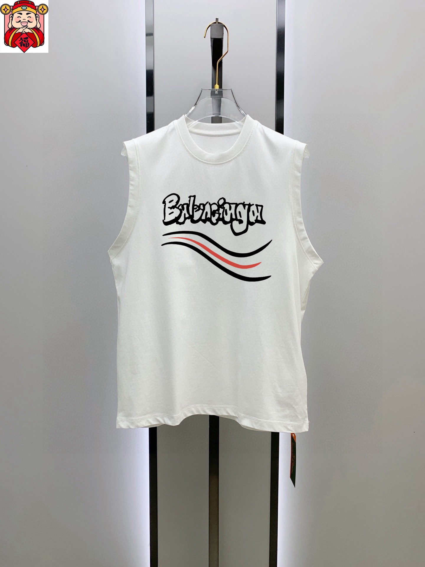 Balenciaga 品牌【BALENCIAGA 巴黎世家】2025夏季新品背心T袖 简约款式 任何人都可以轻松驾驶 进口定制丝光棉面料 手软舒适有型 吸汗透气