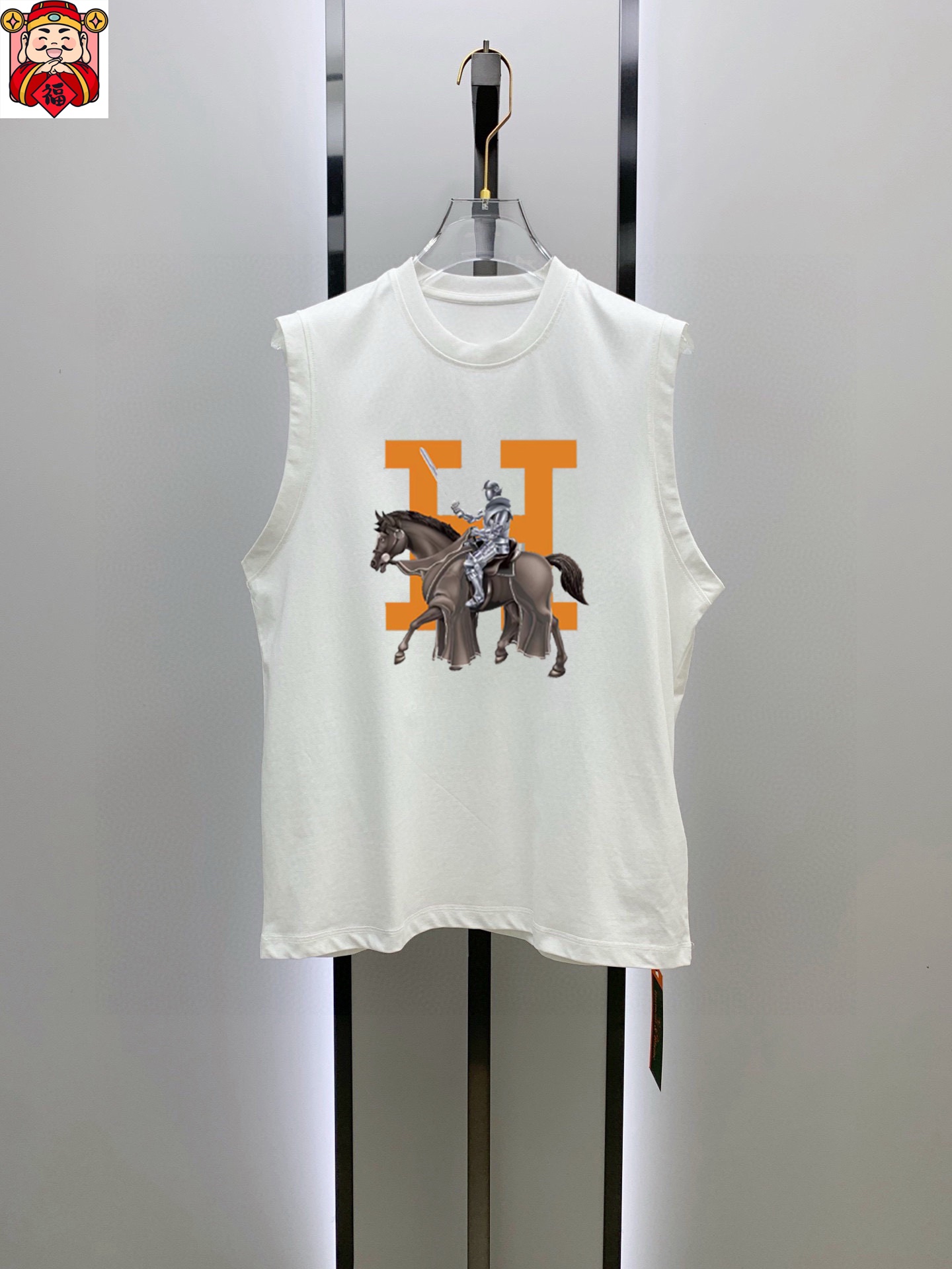 Hermès 品牌【HERMES 爱马仕】2025夏季新品背心T袖 简约款式 任何人都可以轻松驾驶 进口定制丝光棉面料 手软舒适有型 吸汗透气