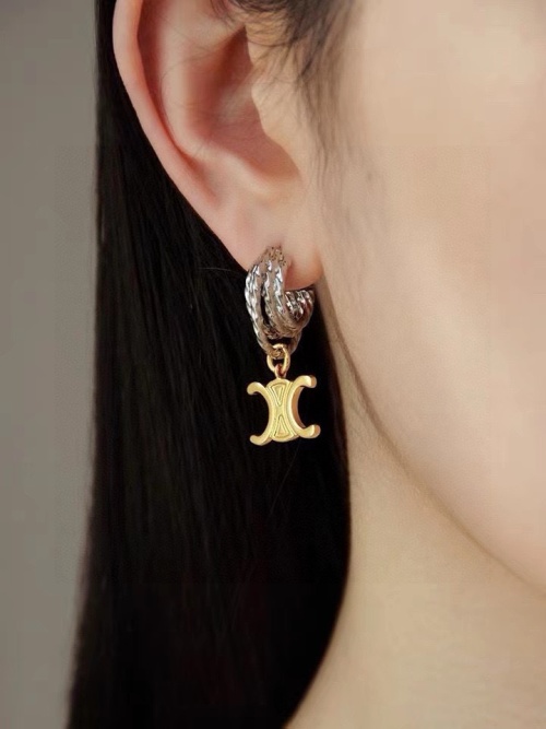 Elegantes Aretes Celine Vintage con Diseño Distintivo para Mujer Moderna 1 Elegantes Aretes Celine Vintage con Diseño Distintivo para Mujer Moderna