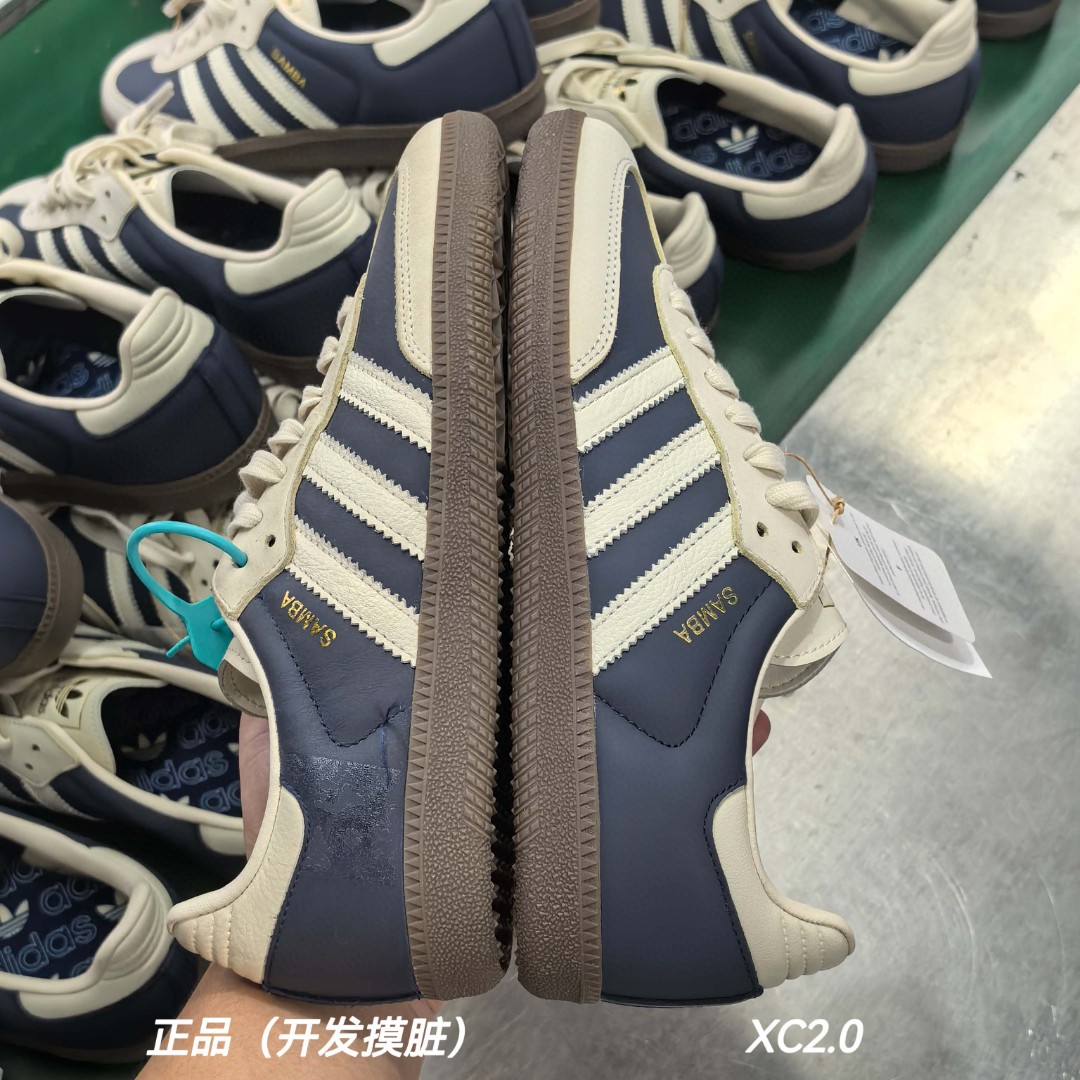 图片[3]-【XC2.0版本】AD Originals Samba OG\”Night Indigo Crew White\”桑巴舞系列绅士德训足球风百搭低帮休闲运动板鞋“皮革靛蓝米白焦糖底底”IG1968 原厂批次 市场最顶没有之一 同步原鞋公司货鞋头原厂头层磨砂打造 实拍看图 所见即所得 35.5-45全码入库-选品中心