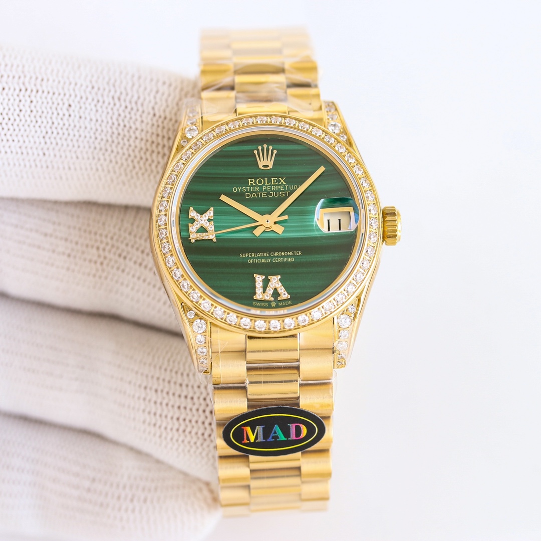 Luxury White Drilling 3680 Colour Diamond Watch Review – MADPARIS Log 31mm.