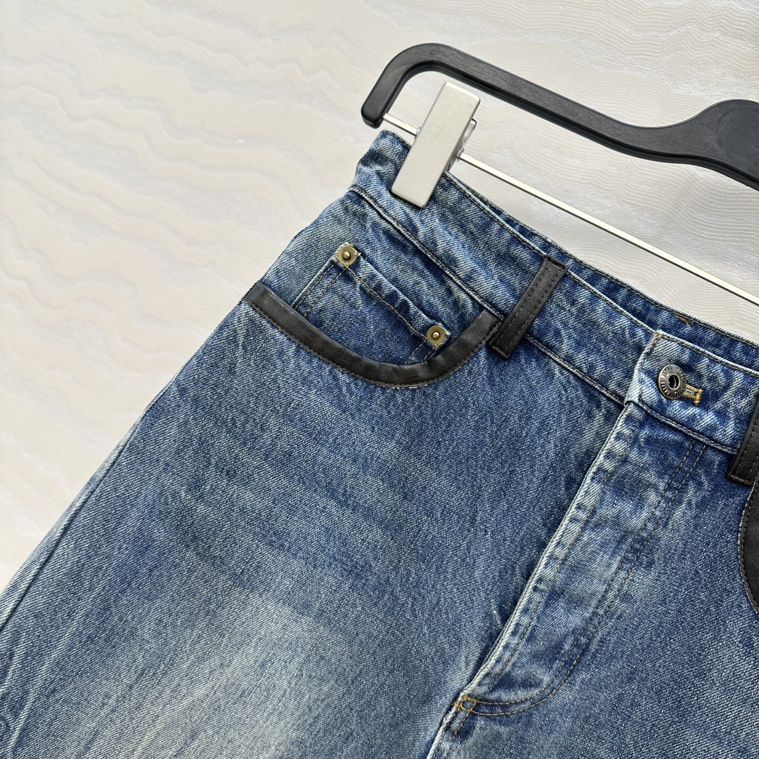独家首发❤️原单品质，miu缪系少女穿搭！早秋新品时髦风牛仔直筒裤！马溜褶痕工艺洗水复古风辣妹丹尼牛仔！