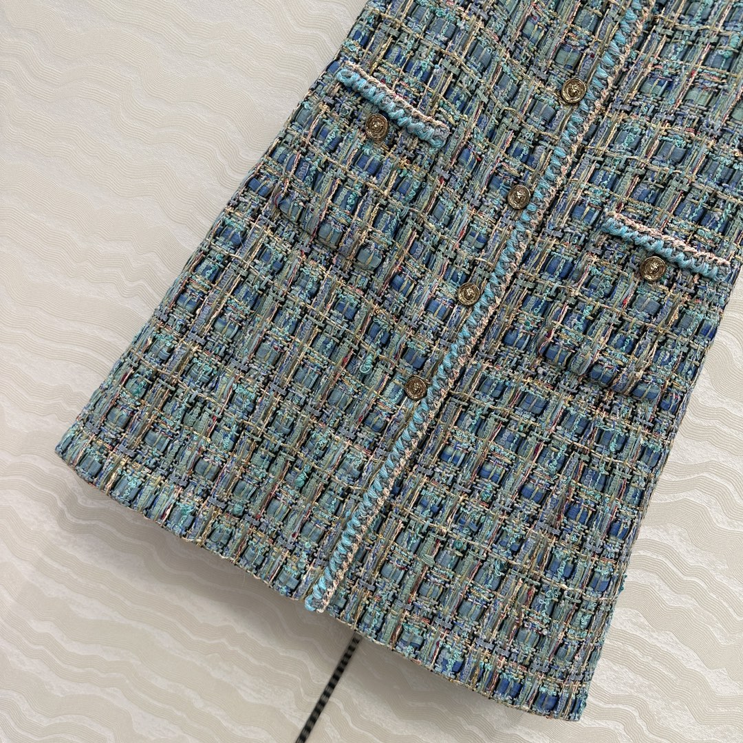 独家首发🍓高端原单品质coco25a最佳名媛风气质连衣裙外套两穿设计马甲。100%真丝提花里衬。高级定制