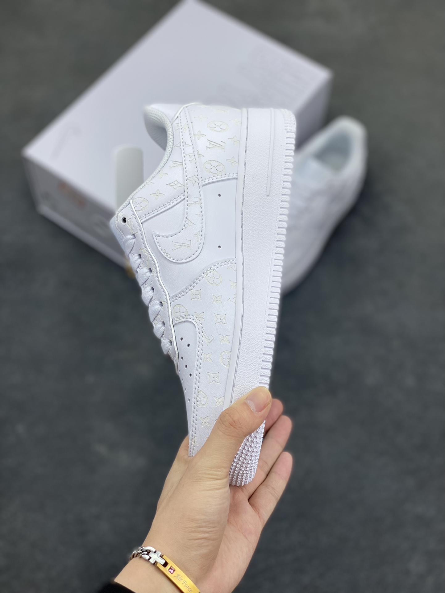 图片[3]-NK Air Force 1‘07 Low 定制款抽屉盒 空军一号低帮休闲板鞋 定制皮料 原楦原纸板 纯正版型 高清洁度 内置全掌气垫 货号：CW2288-111 尺码：36 36.5 37.5 38 38.5 39 40 40.5 41 42 42.5 43 44 44.5 45-选品中心