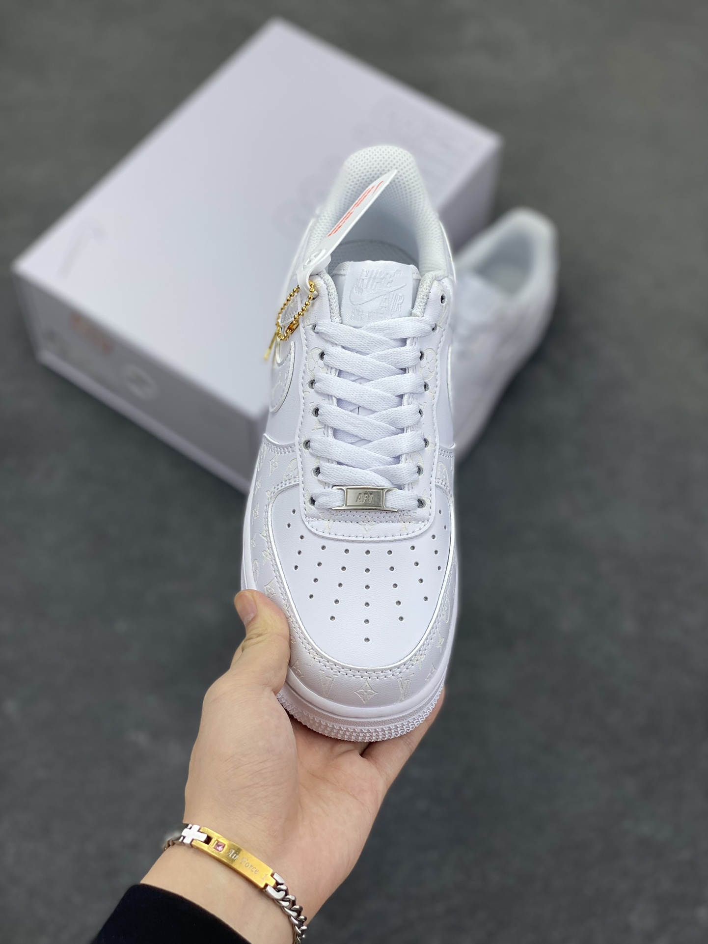 图片[2]-NK Air Force 1‘07 Low 定制款抽屉盒 空军一号低帮休闲板鞋 定制皮料 原楦原纸板 纯正版型 高清洁度 内置全掌气垫 货号：CW2288-111 尺码：36 36.5 37.5 38 38.5 39 40 40.5 41 42 42.5 43 44 44.5 45-选品中心