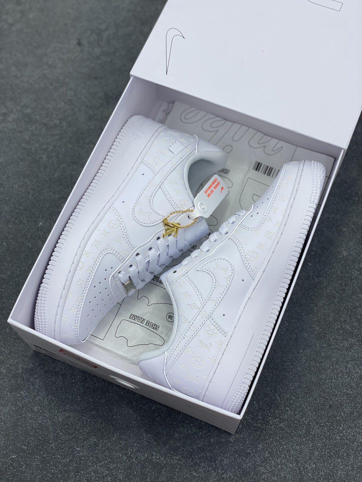 图片[9]-NK Air Force 1‘07 Low 定制款抽屉盒 空军一号低帮休闲板鞋 定制皮料 原楦原纸板 纯正版型 高清洁度 内置全掌气垫 货号：CW2288-111 尺码：36 36.5 37.5 38 38.5 39 40 40.5 41 42 42.5 43 44 44.5 45-选品中心