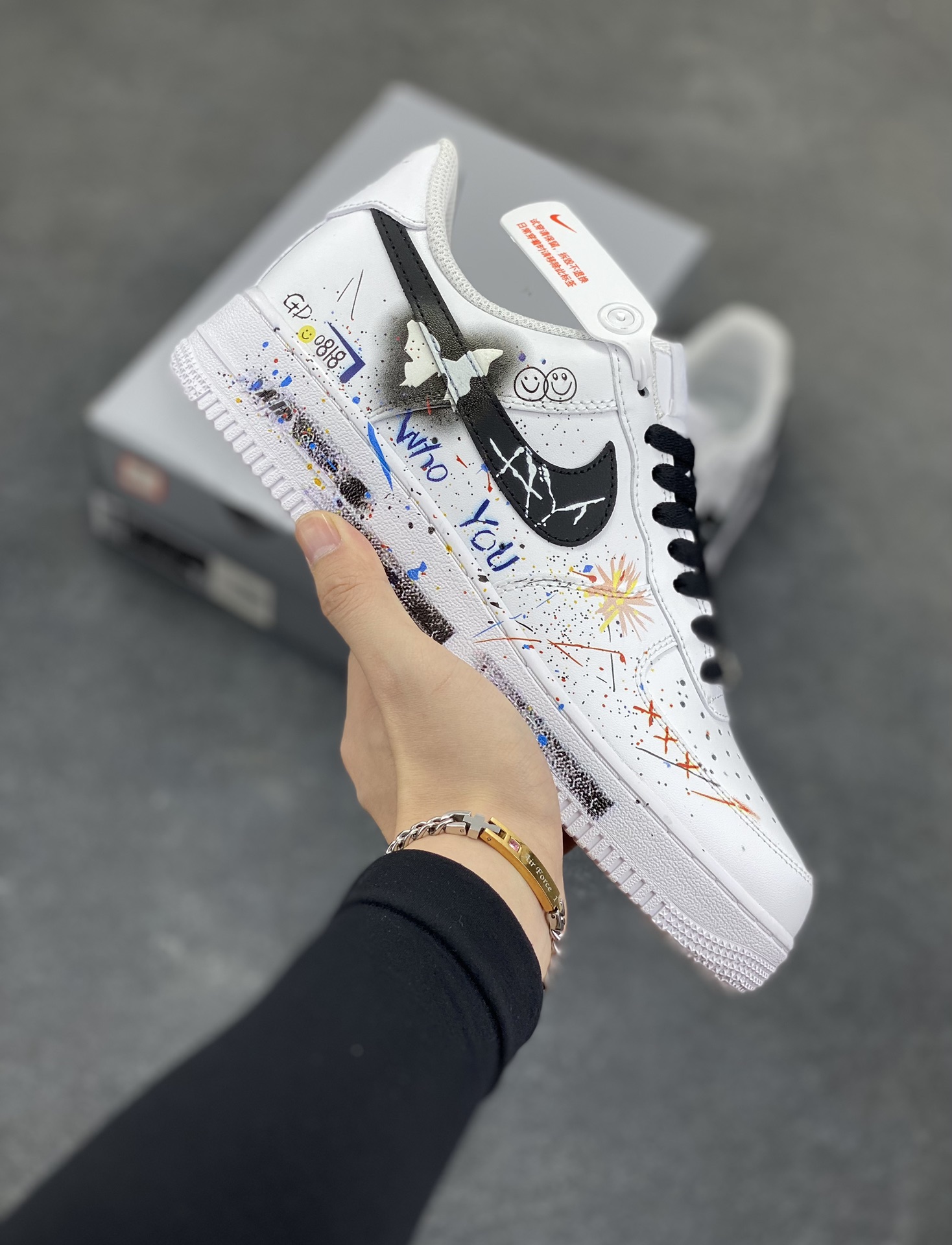 Nike Air Force 1 Low’07 蝴蝶涂鸦 空军一号低帮休闲板鞋 定制皮料 原厂3D打印 定制鞋盒 原楦原纸板 纯正空军版型 内置全掌气垫 货号：ZH0316-088 尺码：36 36.5 37.5 38 38.5 39 40 40.5 41 42 42.5 43 44 44.5 45-选品中心
