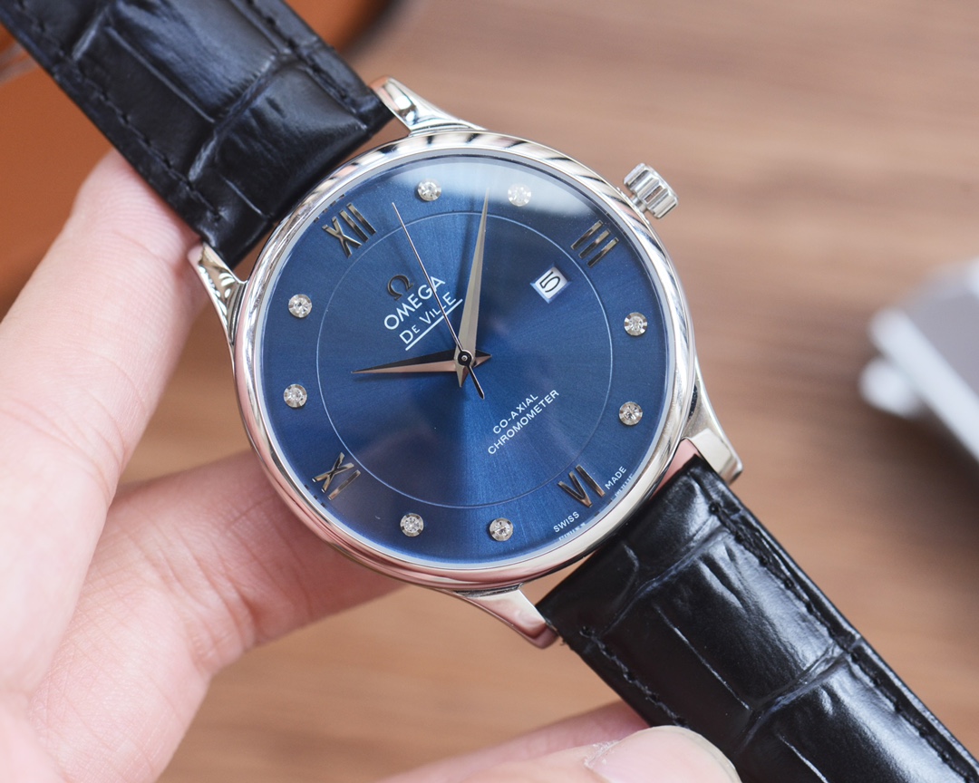 Omega De Ville Men's Automatic Watch with Leather Strap,41mm Diameter 3 i1752999403 1542 1