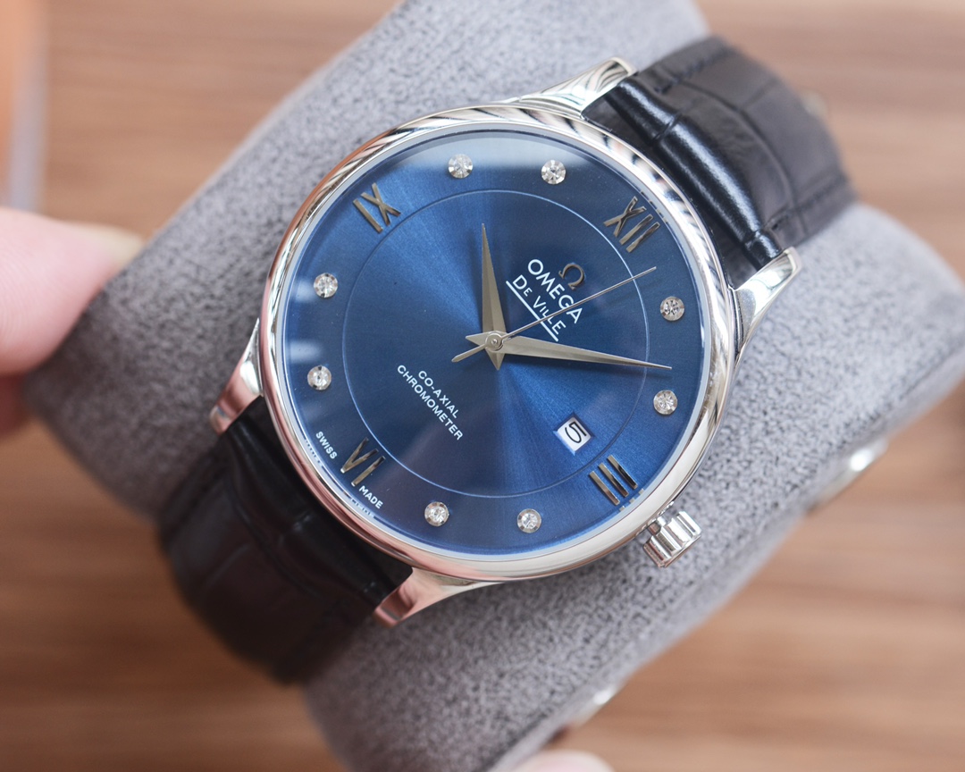 Omega De Ville Men's Automatic Watch with Leather Strap,41mm Diameter 4 i1752999403 749 2