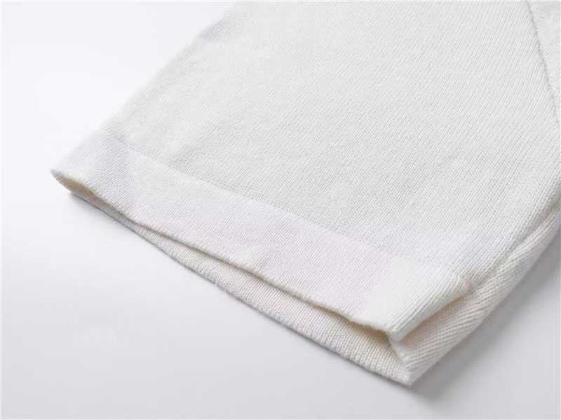 路易威登/Louis Vuitton 夏季新款 蛇年限定针织圆领短袖 LV Ribbon 刺绣 白色