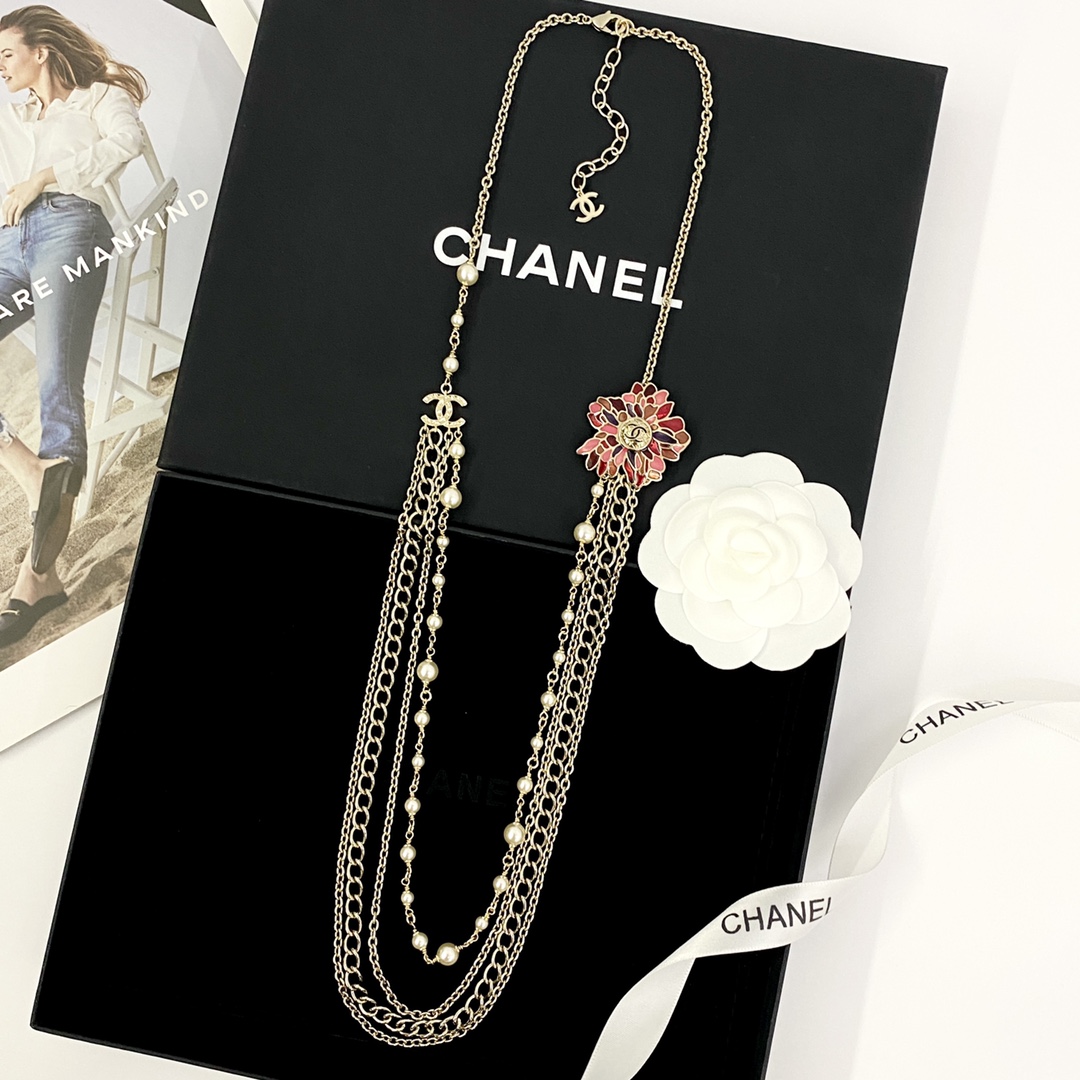 Chanel China Chic Flower Pearl Multi-Layer Necklace Sweater Chain 4 i1753070304 1438 3