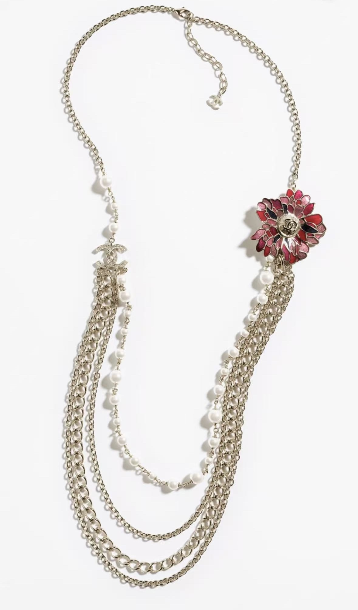 Chanel China Chic Flower Pearl Multi-Layer Necklace Sweater Chain 8 i1753070304 3441 7