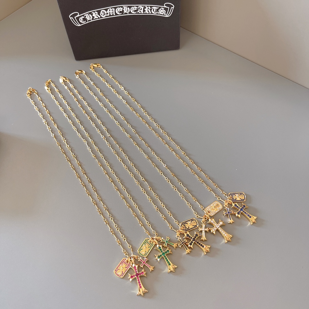 NO:380606,Croxin counter hits, direct sales price of the manufacturer, original one to one replica of the same style as men and women, Croxin necklace, jewelry boutique, chrome hearts, necklace19860909克罗心专柜爆款 厂家直销价 原版一比一复刻 男女同款 克罗心项链,饰品精品,chrome hearts,necklace,Jewelry