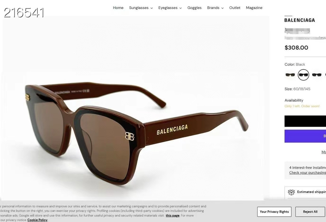 Balenciaga BB0389S Sunglasses - Chic Brown Frames, Comfortable Fit