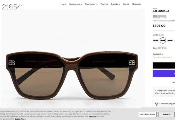 Balenciaga BB0389S Stylish Sunglasses, Brown Frame, Comfortable Fit 1 Balenciaga BB0389S Stylish Sunglasses, Brown Frame, Comfortable Fit