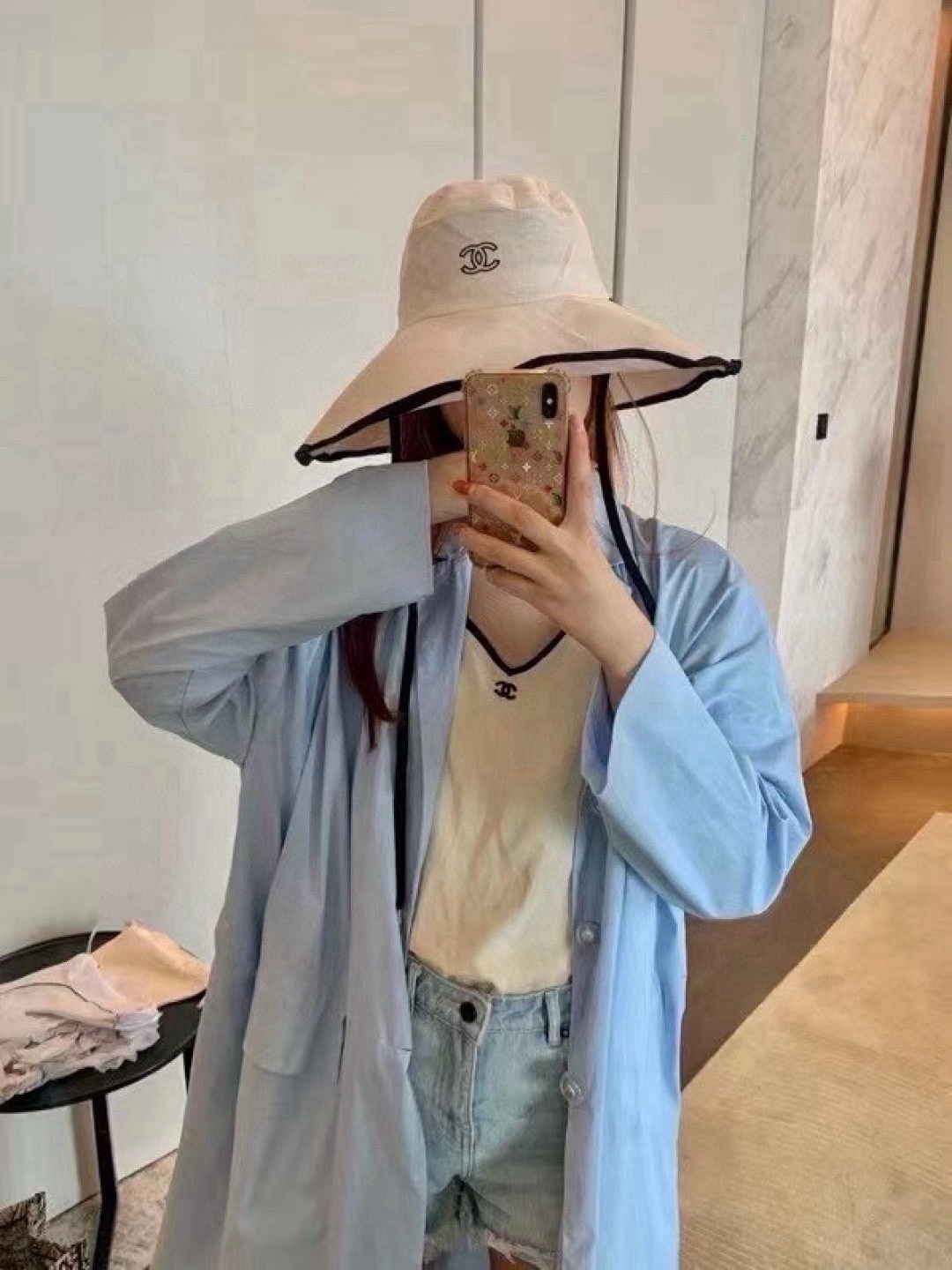 NO:358727,Chanel Chanel big hat fisherman hat, canvas hat, simple internet celebrity style, head circumference 57cm hat, straw hat fisherman hat baseball hat, hat, chanel, chanel, espadrilles, hatsChanel香奈儿大帽檐渔夫帽,帆布帽,简约网红款,头围57cm帽子草帽渔夫帽棒球帽,帽子,chanel,chanel,espadrilles,hats,hat