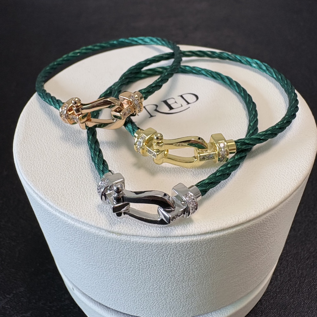 High-Quality Customised Bracelets: £400 Red-Skinn Rope Fashion Series with 18k Gold Process - 图片 3
