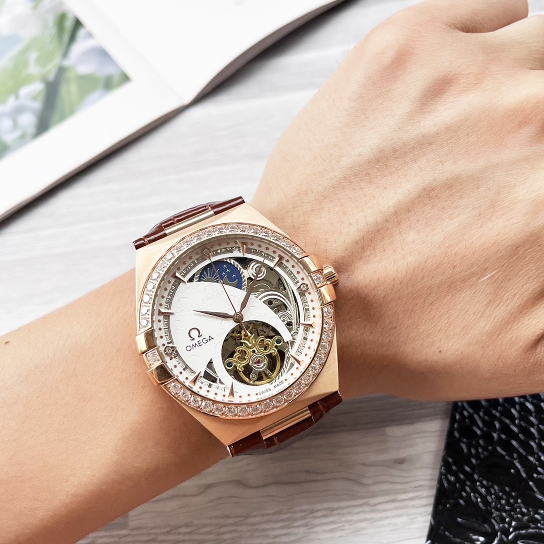 NO:339357,White Gold Omega boutique men's watches, noble and elegant, gentlemanly style, excellent quality, and hot-selling throughout the city. They use fully automatic mechanical movement, top-grade 316 stainless steel case, imported calfskin strap, super mineral mirror, diameter 42mm, omega, cowhide19860909白 金.欧米茄 精品男士腕表 尊贵大气,绅士风范,卓越品质,热卖全城.采用全自动机械机芯,顶级316精钢表壳,进口小牛皮表带,矿物质超强镜面,直径42mm,,omega,cowhide,Watch