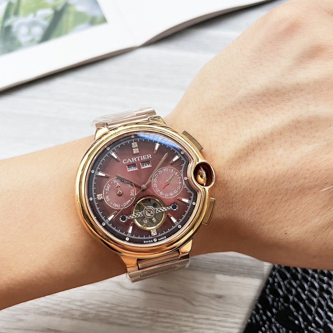 NO:339299,Platinum Steel 30 Blue Balloon Series Shockingly launched [Latest] Cartier Multifunctional Boutique Design [Type] Boutique Men's Watch [Watch Strap] Real Cowhide Strap [Movement] High-end Fully Automatic Mechanical Movement [Mirror] Mineral Strengthened Glass (More High Definition) Elegant Taste, Exotic, Ingenious, Ingenious, Wrist Treasure, Size Diameter 42mm Thickness 12.5mm Hot Sale!  Welcome to reprint!  cartier cowhide19860909白金钢30 蓝气球系列 震撼上市【最新】卡地亚 多功能精品设计【类型】精品男士腕表【表带】真牛皮表带【机芯】高端全自动机械机芯【镜面】矿物质强化玻璃（更高清） 品味高雅 浩瀚大气 匠心独运 腕间瑰宝 尺寸直径42mm厚12.5mm热卖上市！欢迎转载！,,cartier,cowhide,Watch