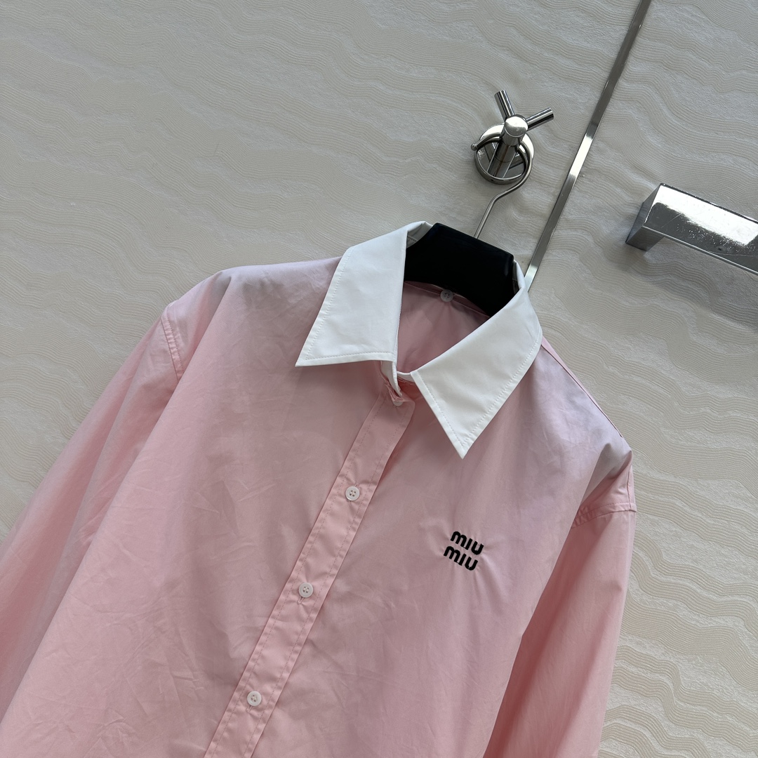 独家首发❤️原单品质🌸miu系少女穿搭！知性分子学院风衬衫。可拆卸翻领袖口设计！H小短款甜酷兼备减龄穿搭