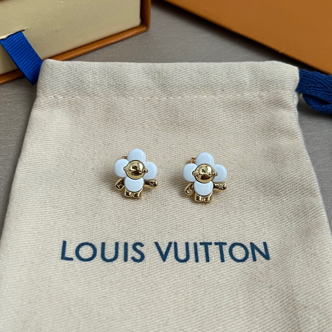 【】LV 耳钉🔹🔹Louis Vuitton 路易威登🔹专柜一致材质 火爆款出货 设计独特 复古前卫 男