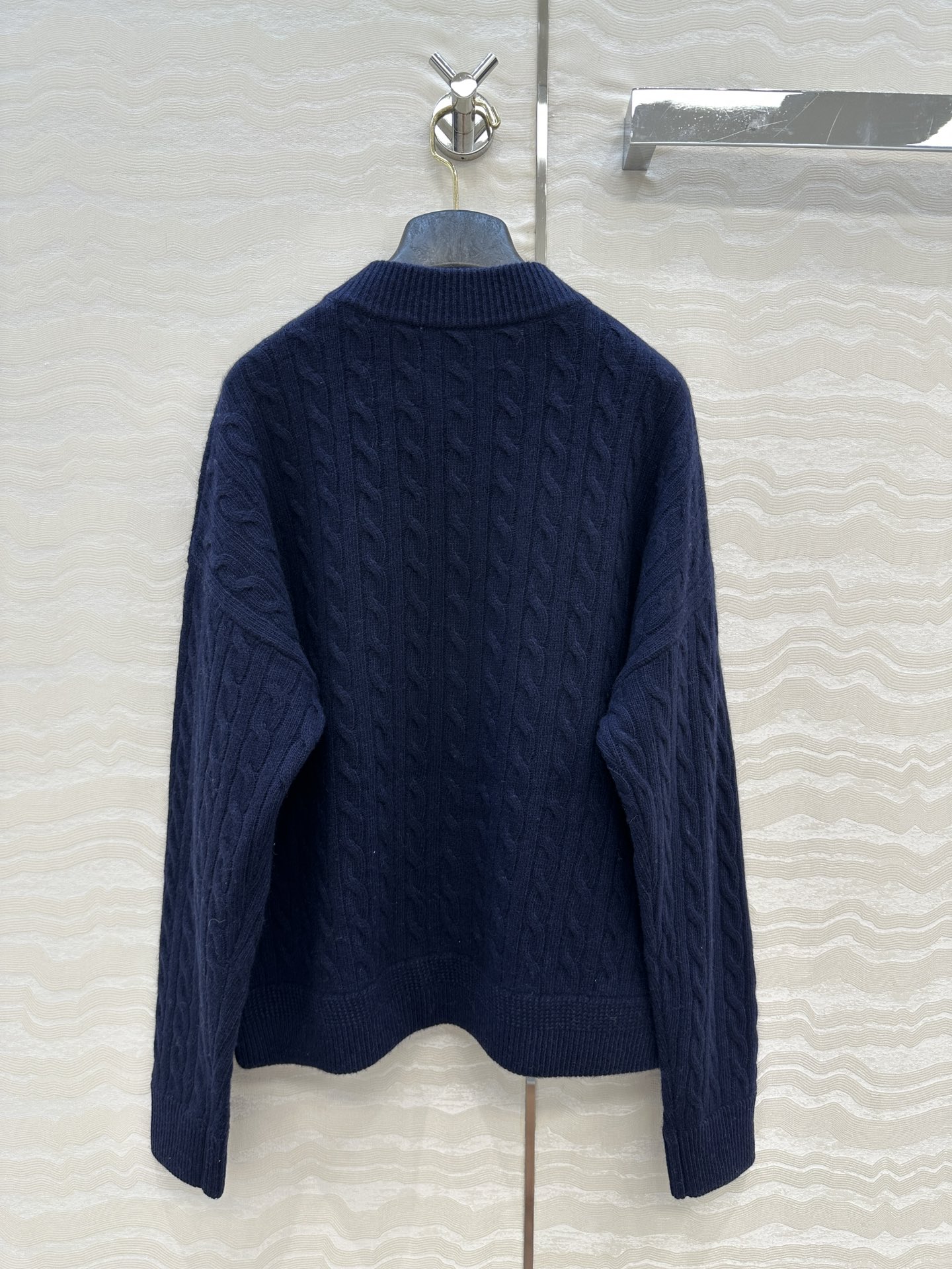 独家首发❤️原单品质❤️浓郁美式风，RL时髦减龄穿搭，网球风棒球夹克绞花羊绒外套！经典落肩版型宽松百搭又