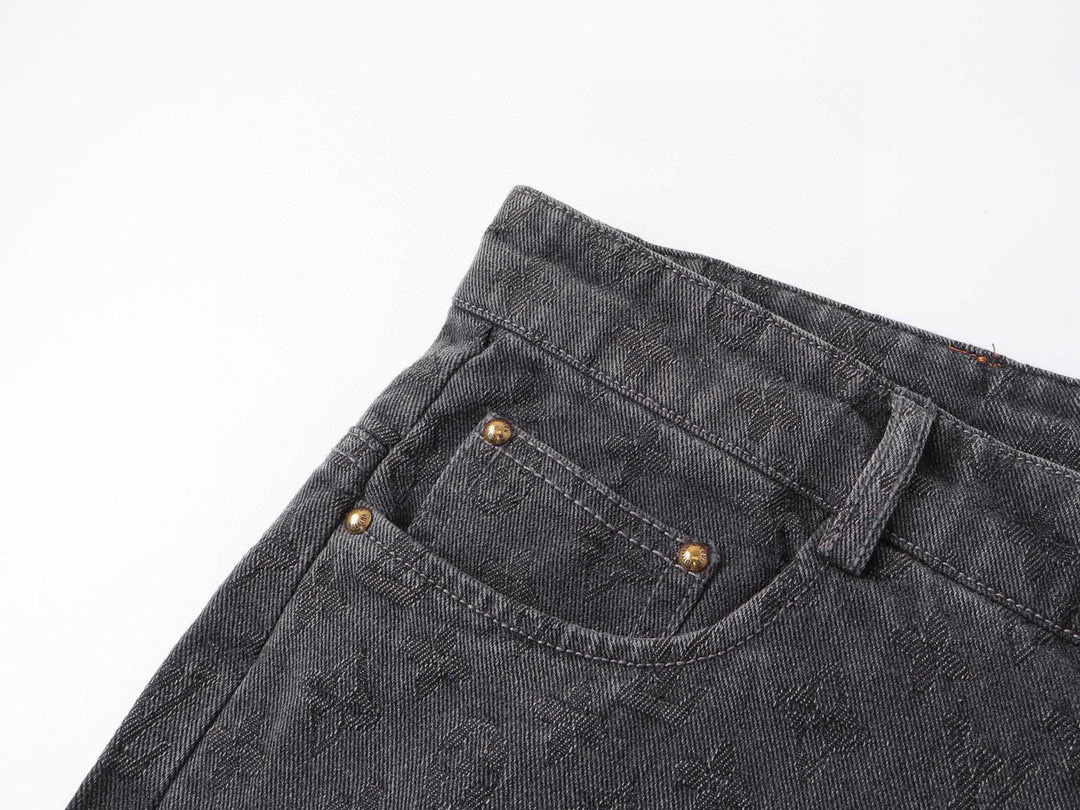 路易威登/Louis Vuitton 夏季新款 暗纹老花休闲牛仔短裤黑色-Chinese UA Cheap High Quatity Brand Clothes Bags handbags Sneakers wholesale wholesaler seller from China Factory suppliers Fashion Clothing Shoes best Quality Beautiful Price 路易威登/Louis Vuitton 夏季新款 暗纹老花休闲牛仔短裤黑色