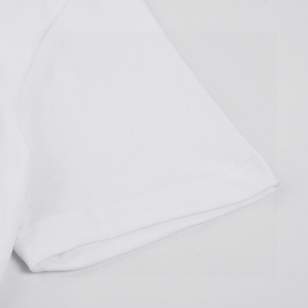 普拉达/Prada 夏季新款 经典三角标拉链翻领短袖polo衫 黑色/白色