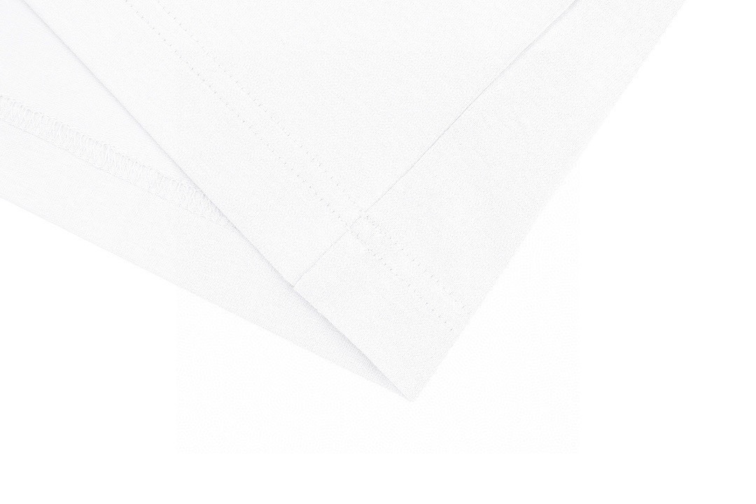 路易威登/Louis Vuitton 夏季新款 红色小标刺绣圆领短袖T恤 白色/黑色