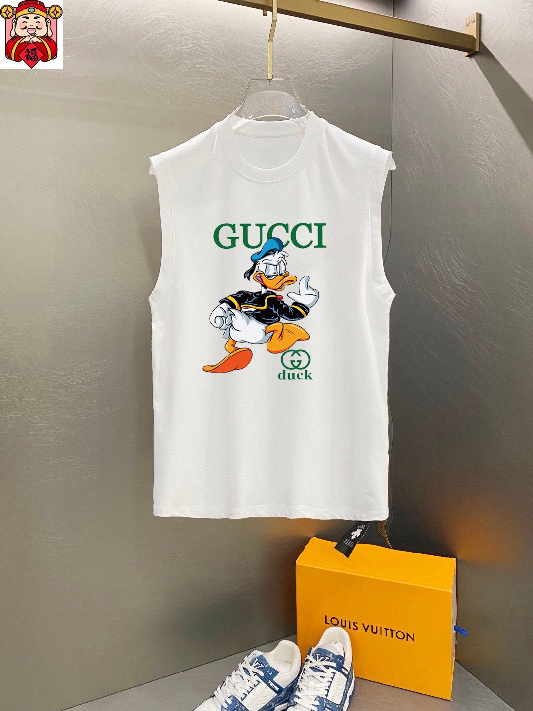 Gucci 品牌【GUCCI 古奇】2025夏季新品背心T袖 简约款式 任何人都可以轻松驾驶 进口定制丝光棉面料 手软舒适有型 吸汗透气