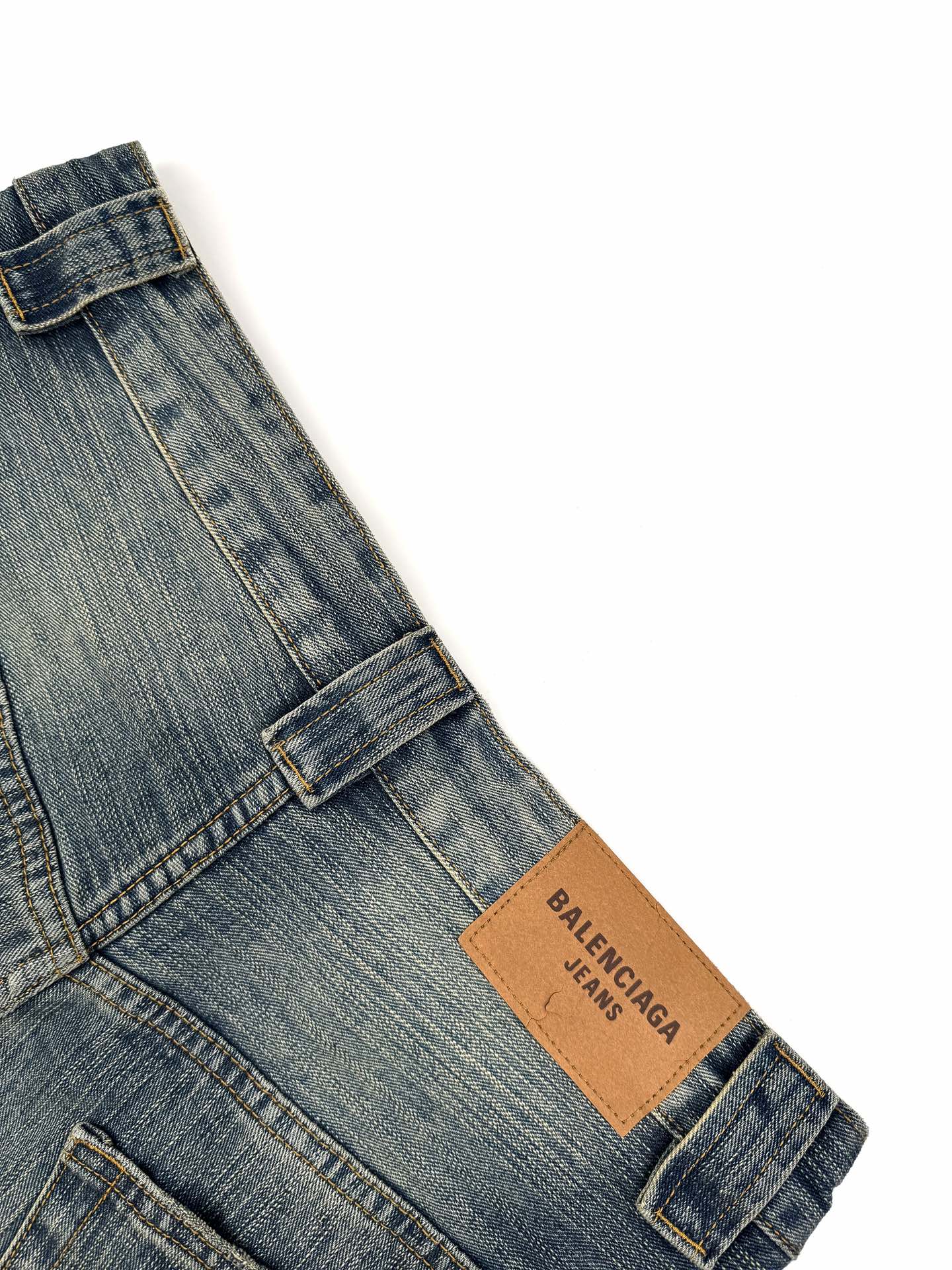Balenciaga Jeans Embroidered Denim Pants - Custom Bamboo Pattern, Light Blue 5 i1753368000 9629 7