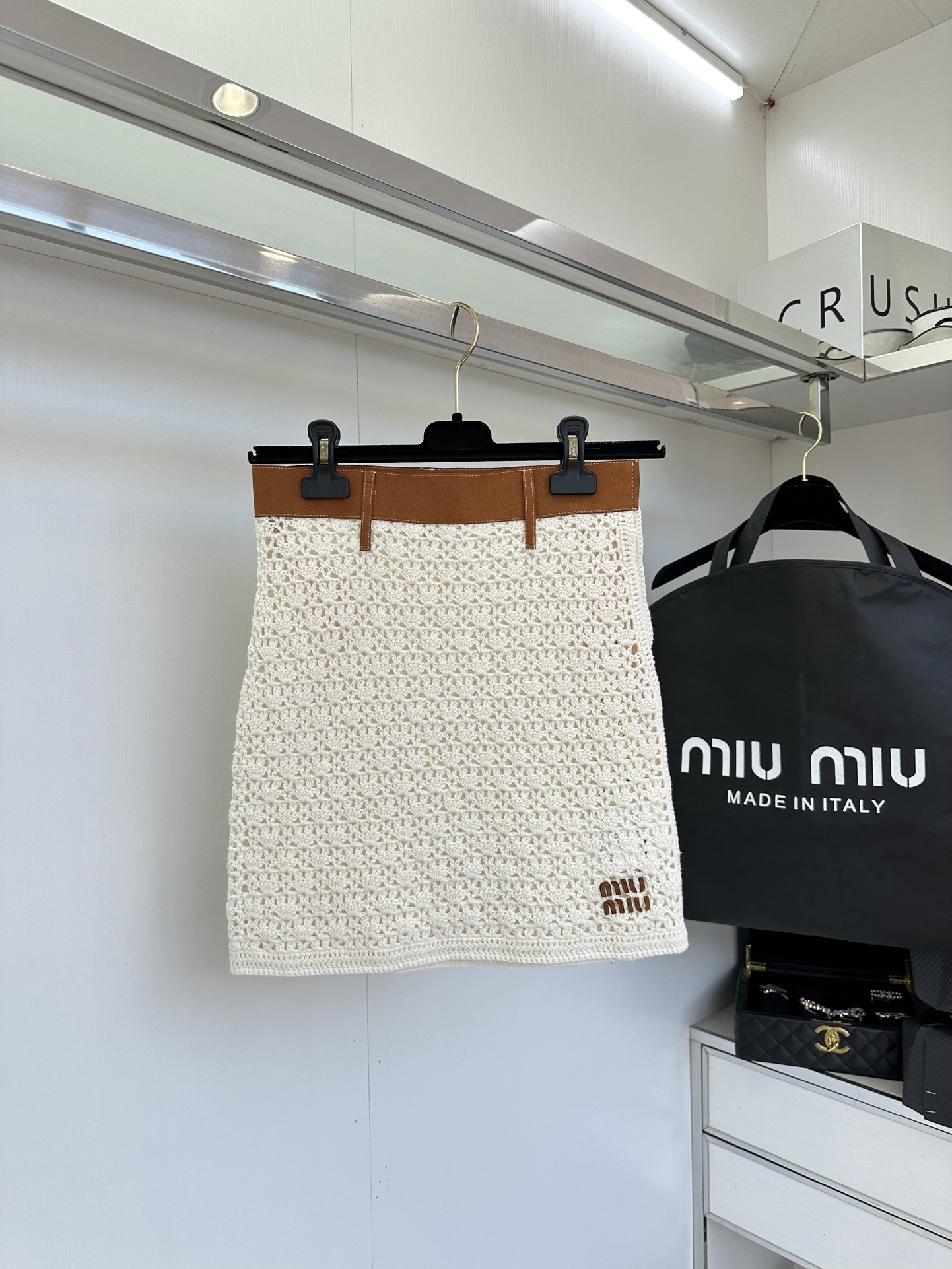 Miu Miu Inspired Knit Bustier Set with Leather Trim - Chic & Sexy 9 i1753380238 4518 7